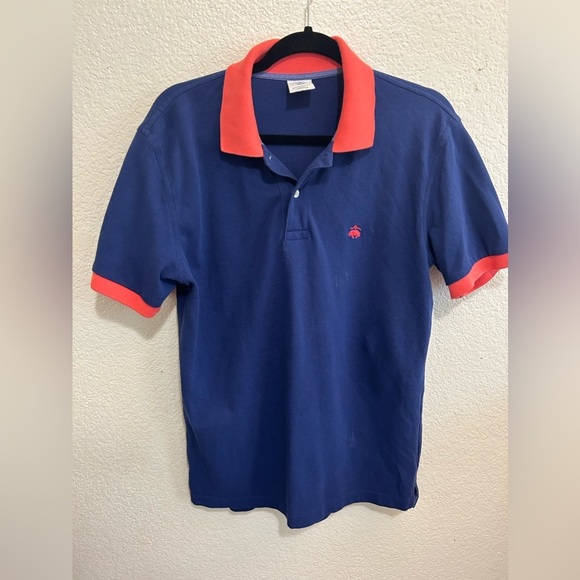 Brooks Brothers Other - Brooks Brothers Navy Blue and Orange Polo